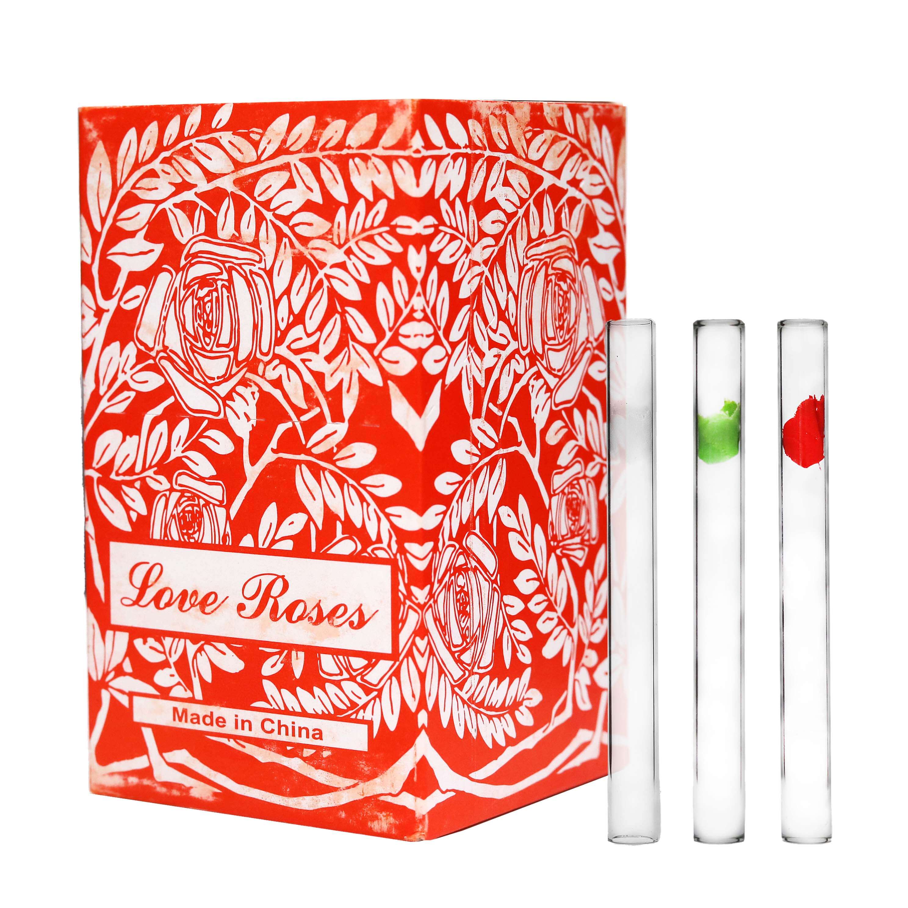Love Rose New Pirex OB Handpipe | 36 Count Display | Assorted Colors product image